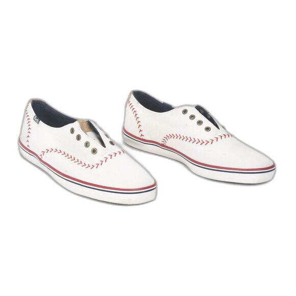 Keds Canvas Champion Pennant Baseball MLB Stitch Sneaker Size 8 - Picture 4 of 5